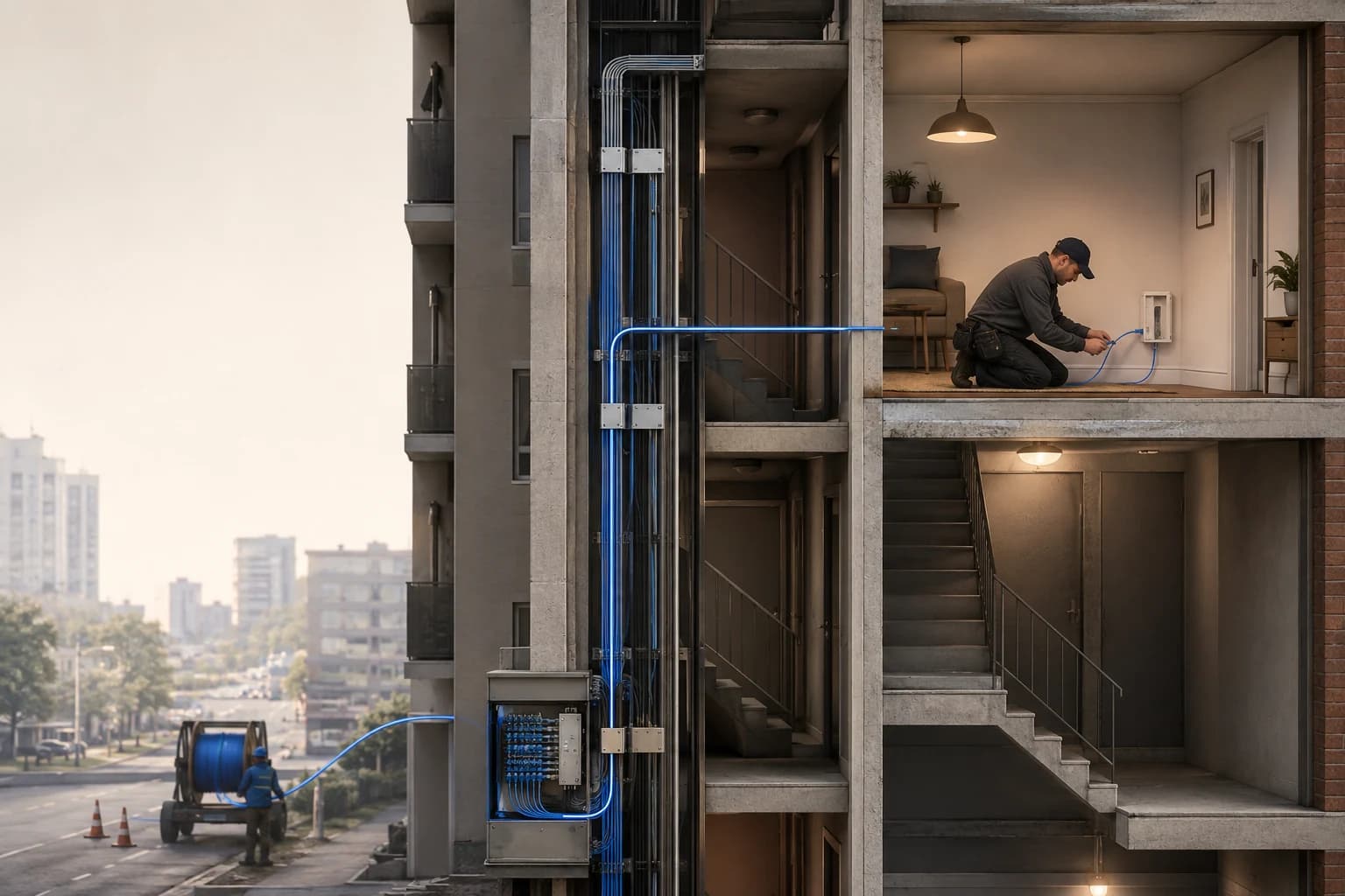 In-building Distribution — Where Most Installation Time Goes