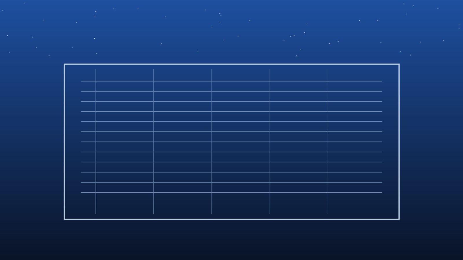 Calm night notebook motif with structured lines and horizon tone