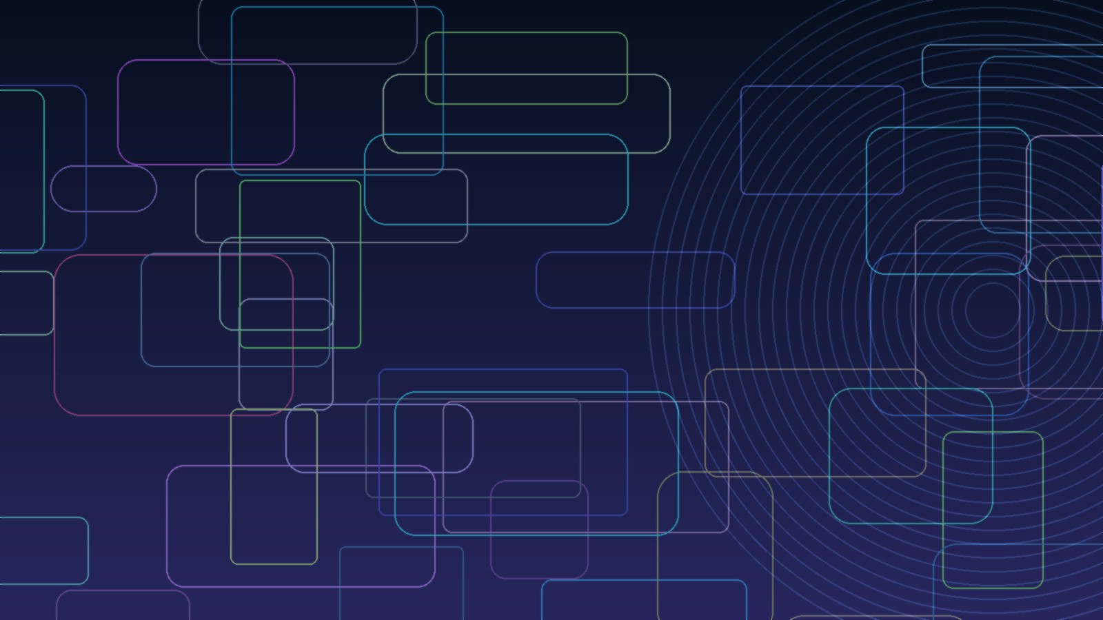 어두운 배경 위에 세 구간으로 이어지는 라이트 트랙과 종료-재시작 포인트를 표현한 추상 그래픽, 인물 없음