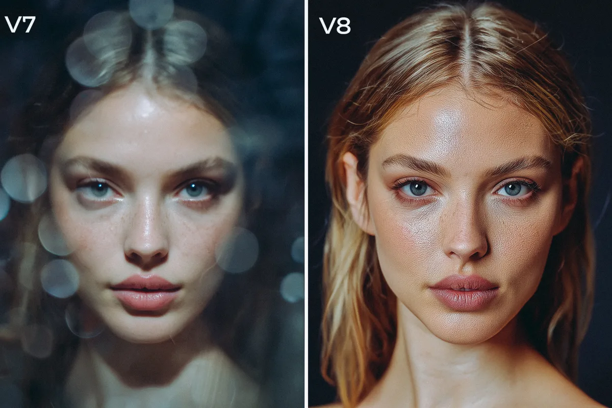 Midjourney v8 vs v7 비교