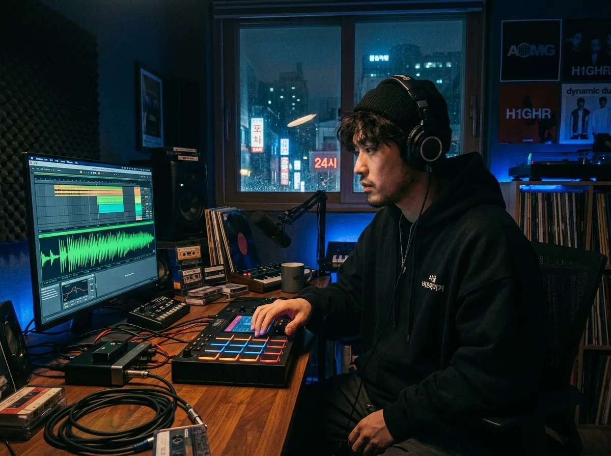 한국 힙합 프로듀서 스튜디오